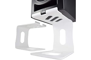 Soundrise PRO-9 Speaker Stands (2-Pack) | 9” Monitor Stand | Universal Studio Monitor Stands | Pro-Grade Vibration Absorbing Design (Made in The USA) (Matte White)