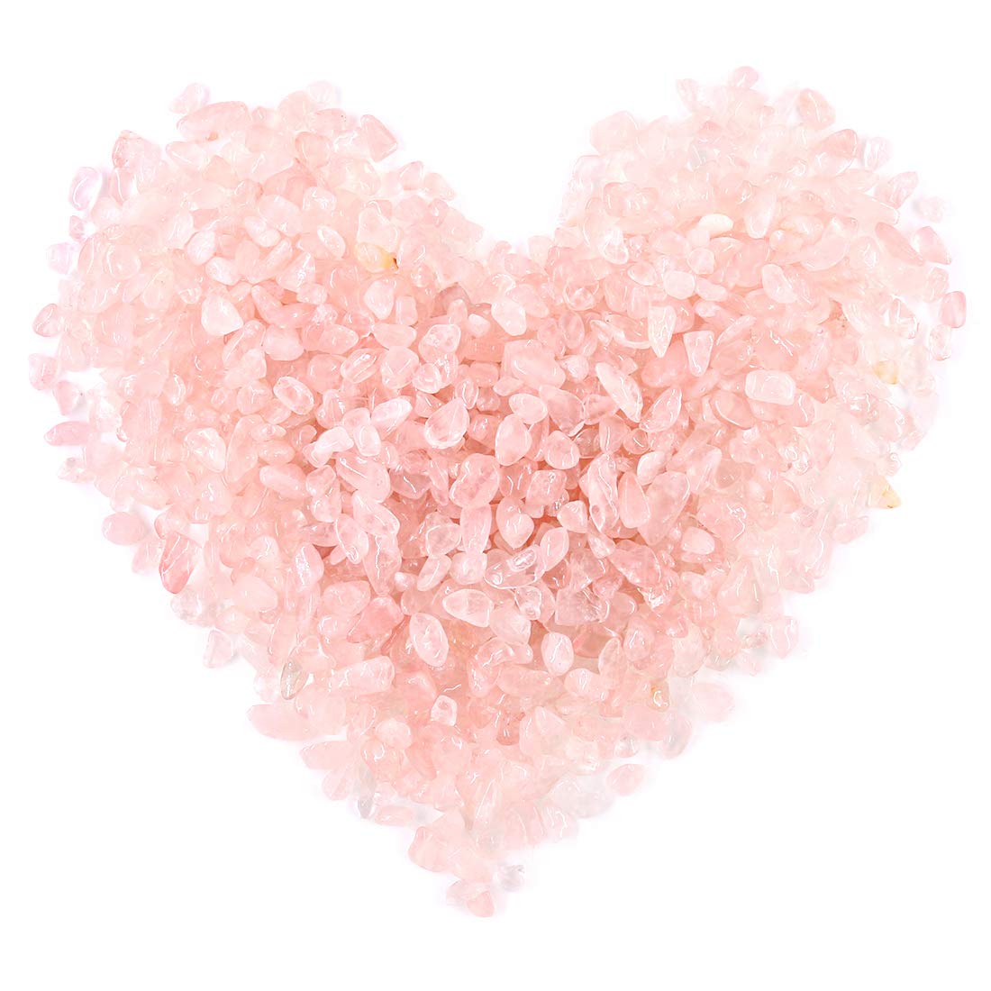 Swpeet 1 Pound Pink Crystal Small Tumbled Chips Stone Gemstone Chips Crushed Pieces Irregular Shaped Stones Crystal Chips Stone Perfect for Jewelry Making Home Decoration