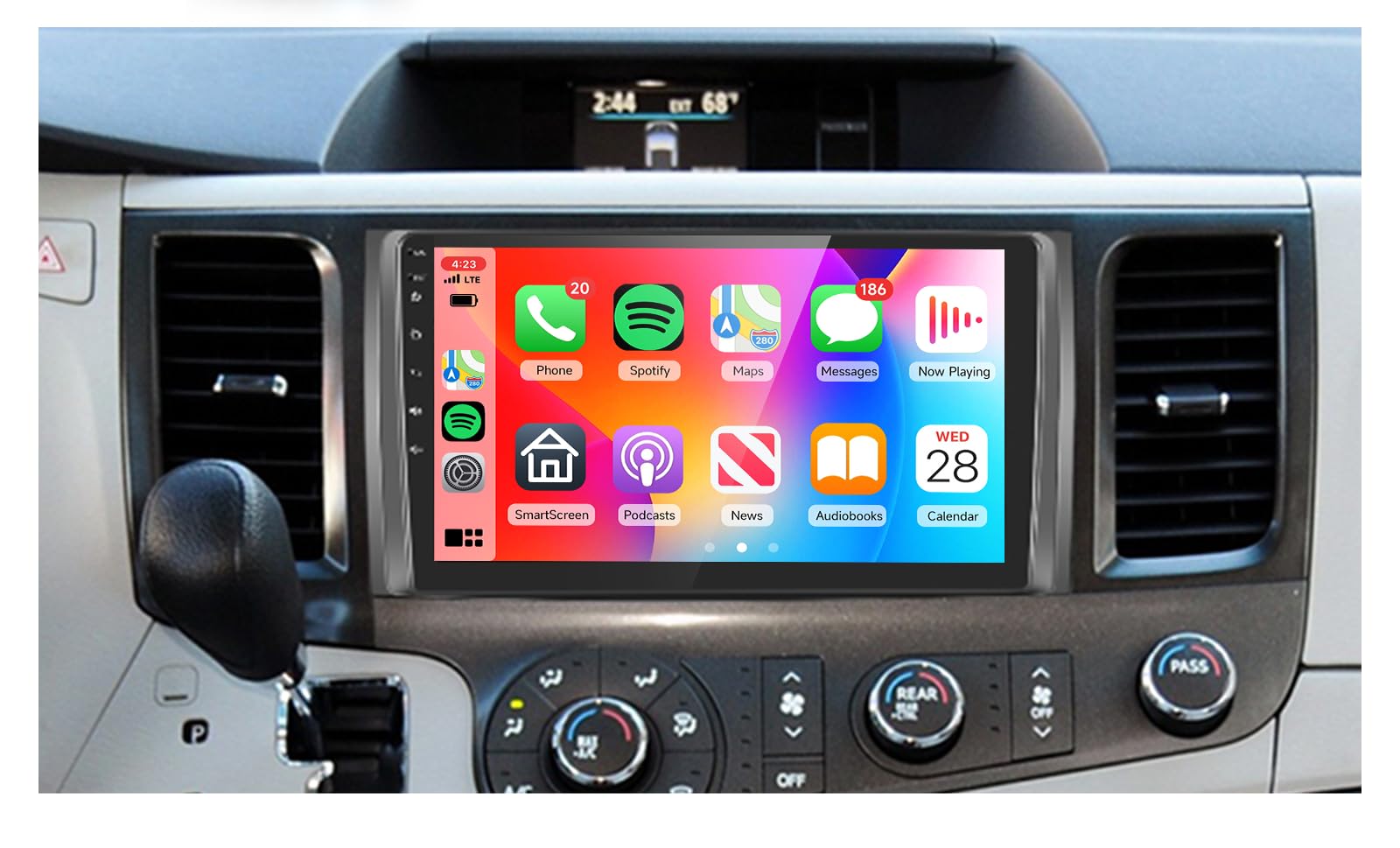 Photo 1 of ?HiFi 16EQ? Car Radio for 2011 2012 2013 2014 Toyota Sienna with Wireless Carplay Android Auto DAB+,9inch 1080P HD IPS Touch Screen Bluetooth FM RDS Radio GPS WiFi OBD2 SWC AHD Backup Camera+Mic