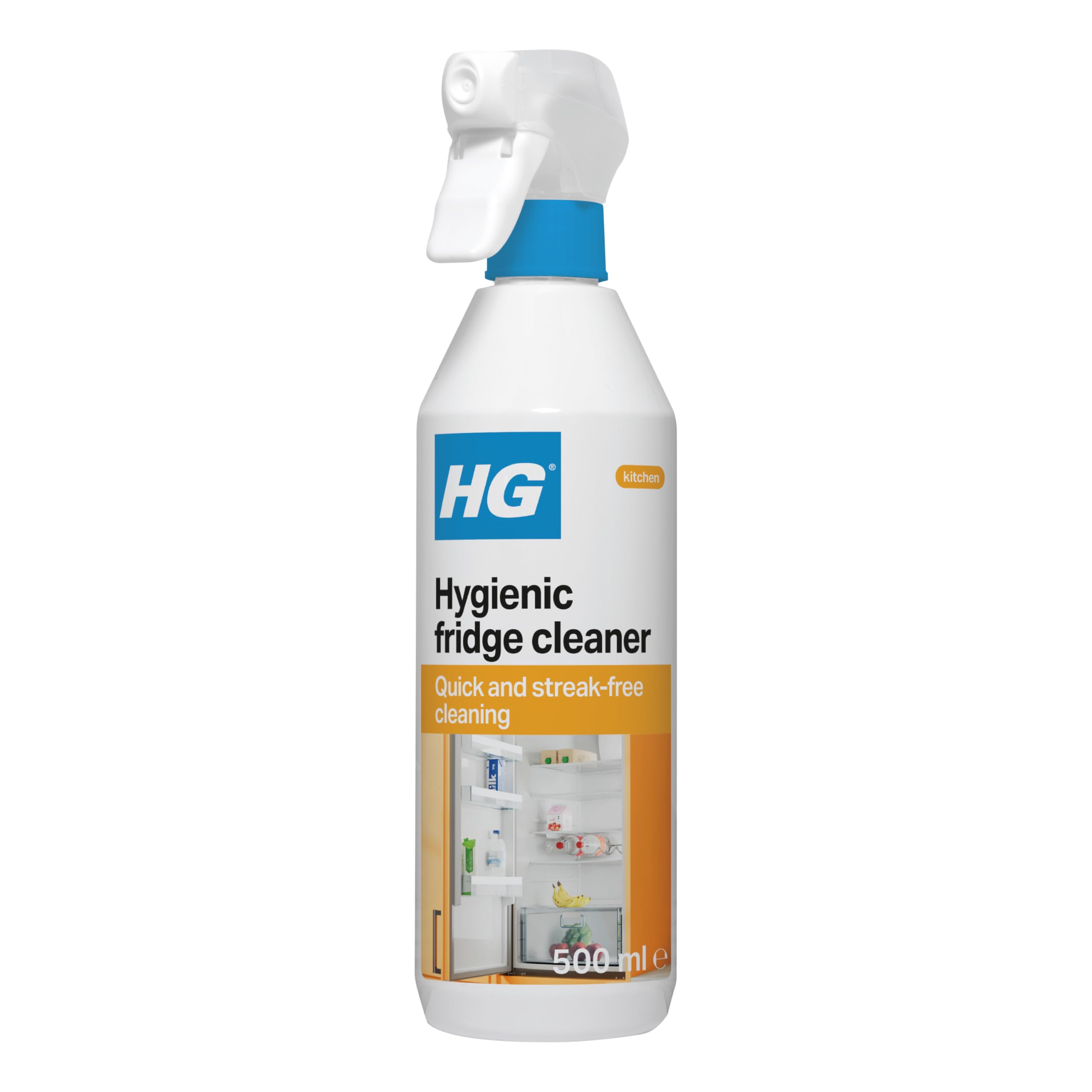 HG Hygienic Fridge Cleaner, Interior Refrigerator Cleanser & Odour Neutraliser, for Streak Free Shine with No Residue – 500ml Spray (335050106)