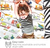 Bloomsbury Mill Cot Bed Duvet Cover Set 120x150 Construction Diggers view 3