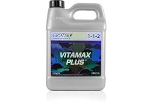 Grotek GTVMP6010 1 Liter Vitamax Plus Hydroponic Nutrient 1L, Concentrate