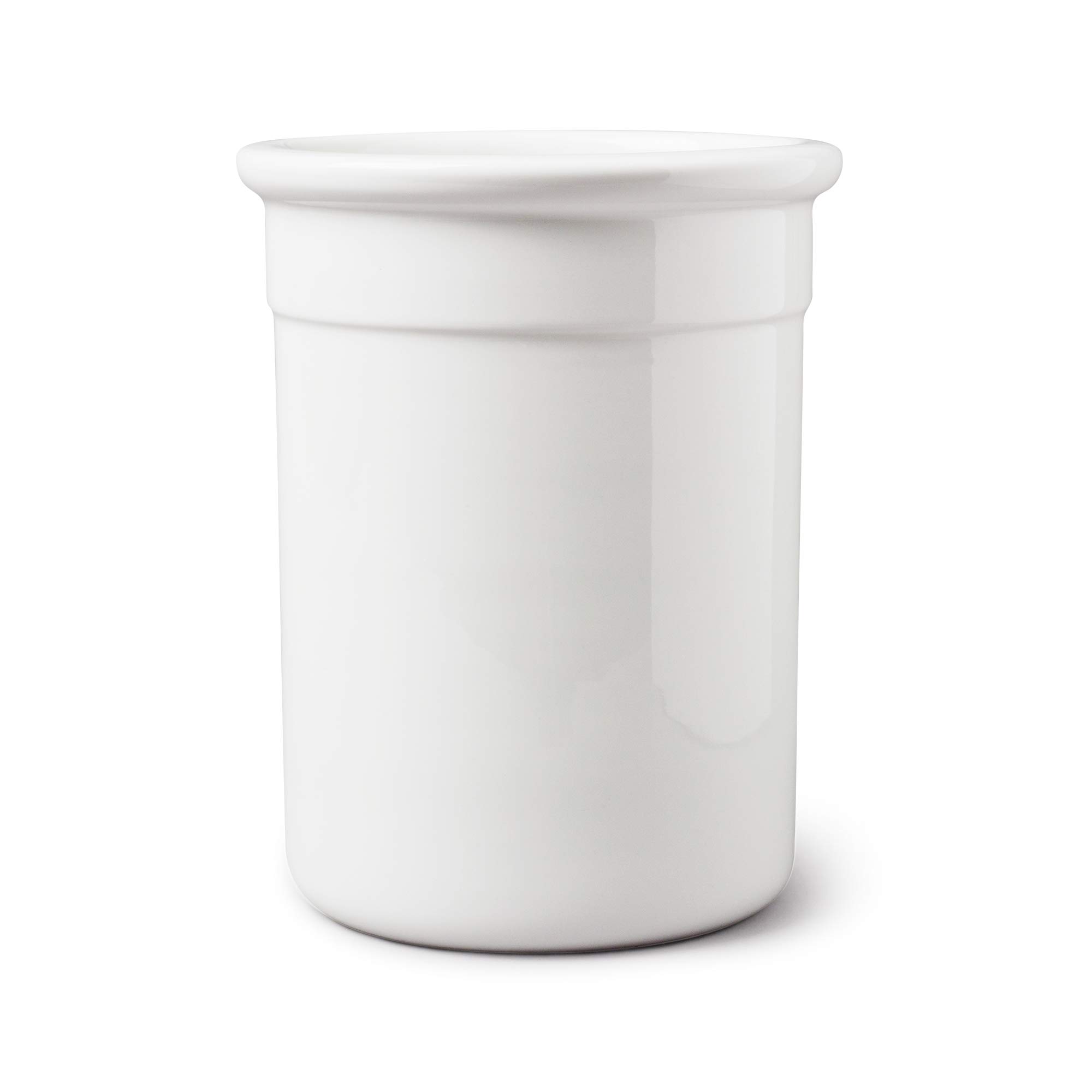 WM Bartleet & Sons 1750 Traditional Porcelain Large Classic Style Utensil Storage Pot 17.5cm – White, One Size
