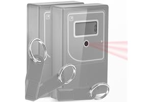 SMARTCOOUNTER Smart Counter Retail People Counter - Infrared & Wireless, Battery Operated, with 3 Reset Protection Keys, Easy to Install, Grey