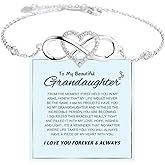 BTZY for My Granddaughter “You are Always in Mine Beads“ Bracelet, Natural Emperor Jasper Stone Beaded Wrap Bracelet Duoble Layer for Mind Peace,Bracelet for Granddaughter