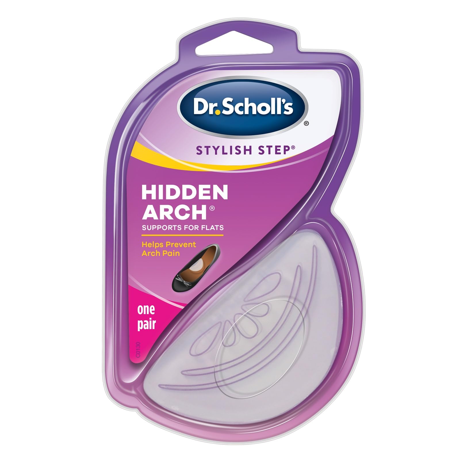 Dr. Scholl's Stylish Step Hidden Arch Support for Flats, 1 Pair - One size fits all