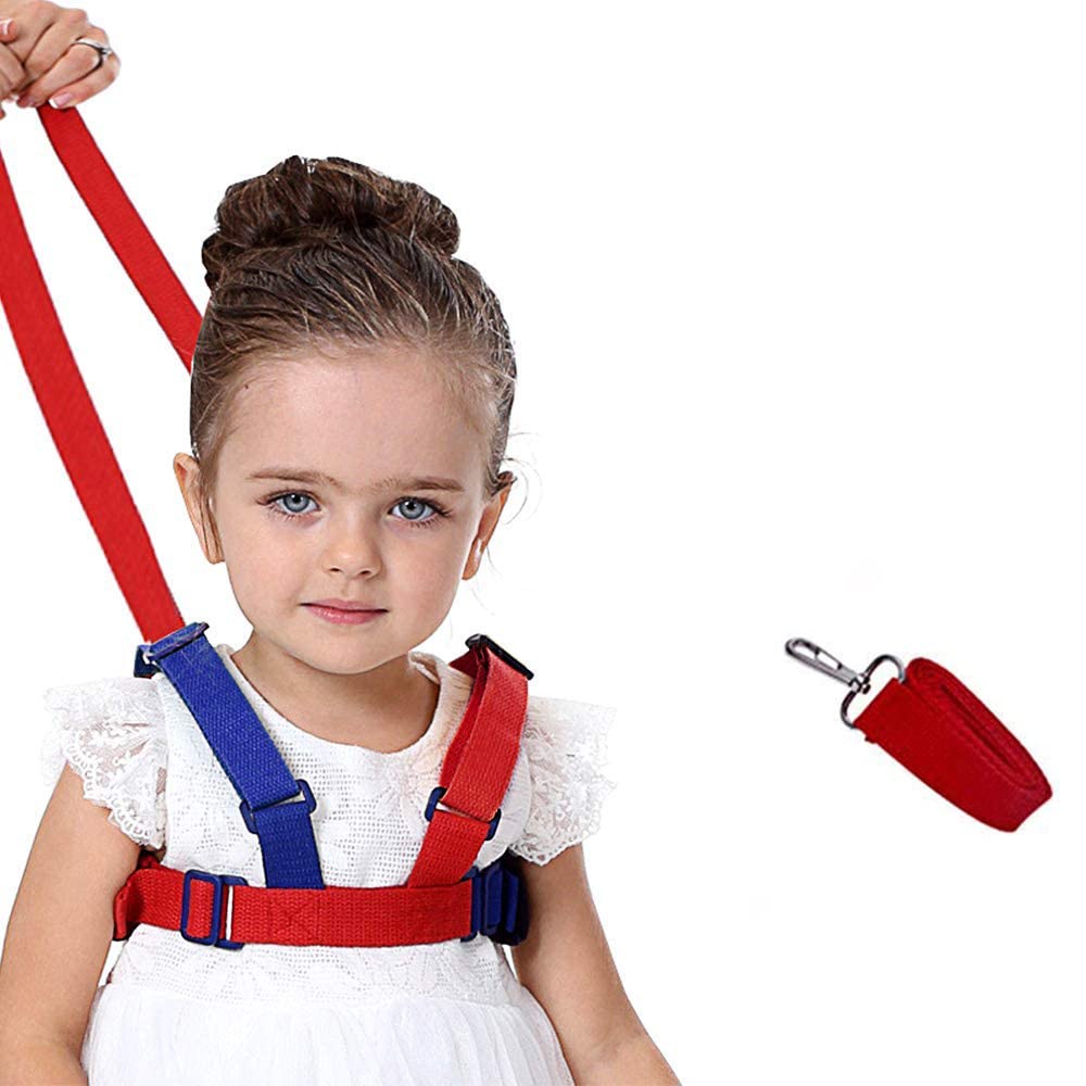 HINATAA Safety Leash Anti-Lost,2 in 1 Baby Safety Walking Harness Child Toddler Child Rope Leash Walking Hand Belt (Blue)