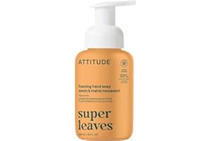 ATTITUDE Foaming Hand Soap, Made in Canada, EWG Verified, Dermatologically Tested, Plant and Mineral-Based, Vegan Personal Ca