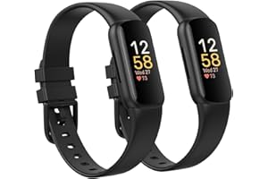 GLEENICE 2 Pack Compatible with Fitbit Inspire 3 Bands for Women Men, Soft Breathable Sports Adjustable Fitbit Inspire 3 Replacement Bands for Women Men