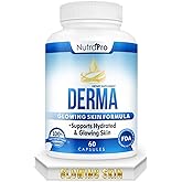Dermal Repair Complex for Hydrated, Glowing Skin –Anti Aging Supplement with Phytoceramides & Alpha Lipoic Acid. Fast Results Hydration Pills Enhances Smoothness & Reduces Wrinkles. 60 Liquid Capsules