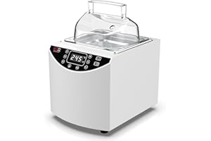4E's USA Lab Water Bath - Digital 2 Liter Laboratory Thermostatic Water Bath Heater with Precise Temperature Control, Double Safety Features, Easy to Read LED Display