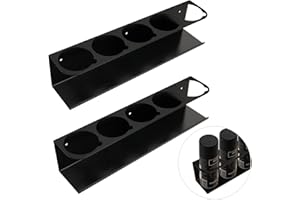 Touri 2 Pack Five Cans Wall-Mounted Steel Aerosol Spray Can Holder Rack Organizer for Garage and Workspace