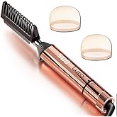 LURA Nano Titanium Hot Comb for Wigs,250-500°F Electric Hot Combs for Black Women Hair,Pressing Combs for Black Hair,Professional Straightening Comb(Rose Gold)