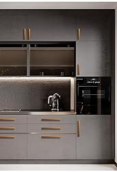 Shozafia 5 Pack Gold Cabinet Pulls - Brushed Brass