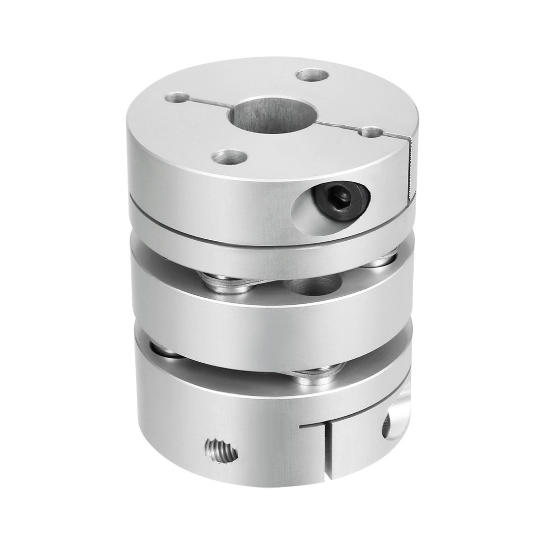 sourcingmap 12.7mmx15mm Clamp Tight Motor Shaft 2 Diaphragm Coupling Coupler