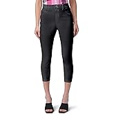 HUE Womens Ultra Soft High Waist Denim Capri Leggings