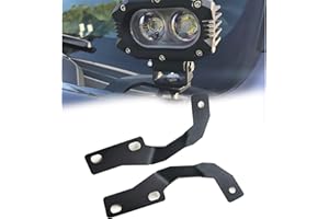 DarSeity Low Profile Mount Hood Hinges Ditch Light Brackets for Toyota 4Runner 2010-2024, for Auxiliary Off-Road Lighting Fog Light(for 4Runner 10-24)