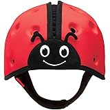 SafeheadBABY Soft Helmet for Babies Learning to Walk - Ladybird Red - Patented and Award Wining - Ultra Lightweight - Expanda