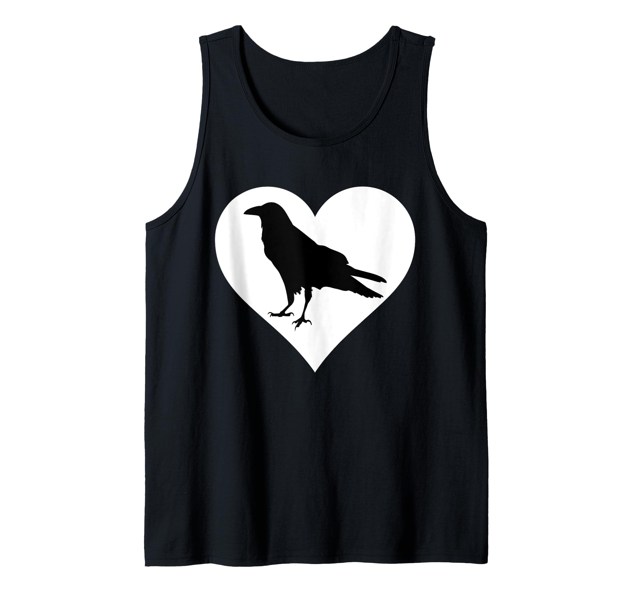 Crow Blackbird I Love Crows Ornithology Novelty Bird Design Tank Top