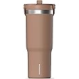 Hydrapeak Nomad 32 oz Tumbler with Handle and Straw Lid, Leakproof, Double Insulated, 32oz Cup Stainless Steel (Almond)
