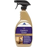 Granite Gold Countertop Polish for Granite, Marble and Quartz, 24 oz Spray | Streak-Free Shine for Natural Stone, Travertine, Limestone and Engineered Stone - Food-Prep Area Safe - Made In the USA