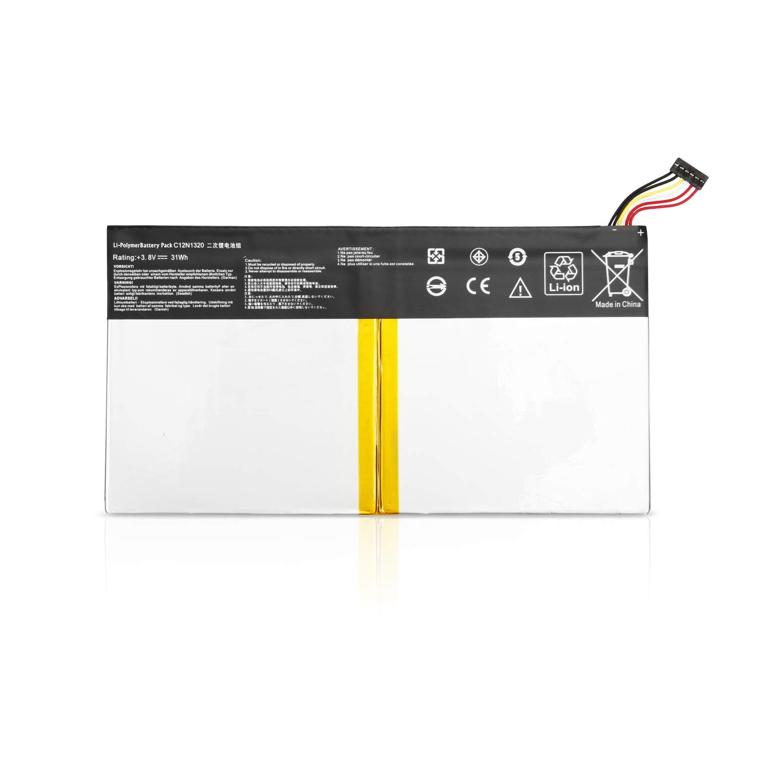 K KYUER 31Wh 3.8V C12N1320 Laptop Battery for ASUS Transformer Book T100 T100T T100TA T100TA-C1 GR T100TAL T100TAF T100TAM Series 10.1" Tablet PC 2in1 Notebook Convertible 0B200-00720300