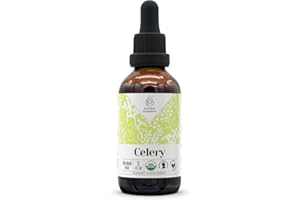 GARDEN ORGANICS Celery USDA Organic Alcohol-Free Extract | Dietary Supplement, High-Potency Tincture | Natural Certified Organic Celery (Apium graveolens) Dried Fruit and Seed (2 oz)