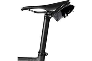 SpeedSleev Ranger 2.0 Small Bike Saddle Bag – Waterproof Under Seat Pack for MTB, Gravel & Plus Tire Bikes – Lightweight, Rattle-Free Tool Storage – Fits Most Dropper Posts – Grey