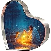 "Christian Appreciation Gifts For Women Plaque - Inspirational Jesus and Lamb Decor, Spiritual Gift for Women, Ideal for Birthdays, Baptism, or Home Decorations, Perfect for Mom, Sister, Friend, or Coworker, Religious Keepsake for Females" (4"x4")D-239