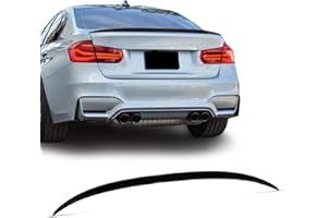 BDBO Spoiler Wing Rear Spoiler Compatible with BMW 3 Series F30 F80 M3 Sedan 330i 320i 328i 335i 340i 2013-2018 Trunk Tail Rear Trunk Lid,Glossy Black - M3 Style