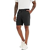 Lzzidou Mens 7" Dress Golf Shorts, Stretch Lightweight & Quick Dry, Casual Short with Pockets for Work & Business