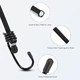 WeFine 10 Pack Bungee Cords with Hooks 32 inch UV-Resistant Heavy Duty Black view 5