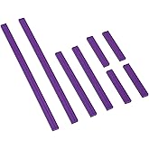 UNIMEIX 8 Pcs Magnetic Strips for Cross Stitch Knitting Chart Keeper Magnet Replacement Set Magnets Crochet Line Keeper Replacement Cross Stitch Supplies for Crafts Work（Exclude Chart Board） (Purple)