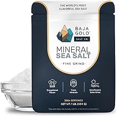 Baja Gold Mineral Sea Salt - Recommended by Gary Brecka - Authentic Fine Grind Salt for Cooking & Baking | Natural Baja Salt 