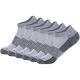 FOOTPLUS Unisex Copper Compression Socks Circulation Arch Support Plantar Fasciitis Ankle Golf/Running/Hiking Socks