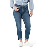 Signature by Levi Strauss & Co. Gold Label Women's Mid Rise Slim Boyfriend Jeans