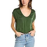 Velvet by Graham & Spencer Women's Kali Short Sleeve Scoop Neck Shirt