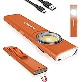 KLARUS E5 Pocket Flashlight, Rechargeable EDC Flashlight, Super Slim 4.2x1x0.3inch, 600 Lumens, USB-C Port, IPX4, Dual Light 