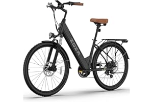 ZDZA Electric Bike for Adults 26'', 1200W Peak Motor, 65 Miles Max Range E Bike for Adults with 7-Speed, 48V Removable Battery, Front Suspension, Adult Electric Bicycle for Commute Beach Snow