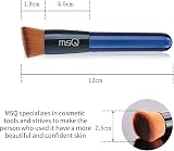MSQ Makeup Flat Top Kabuki Foundation Brush - Vegan Stippling Blending view 4