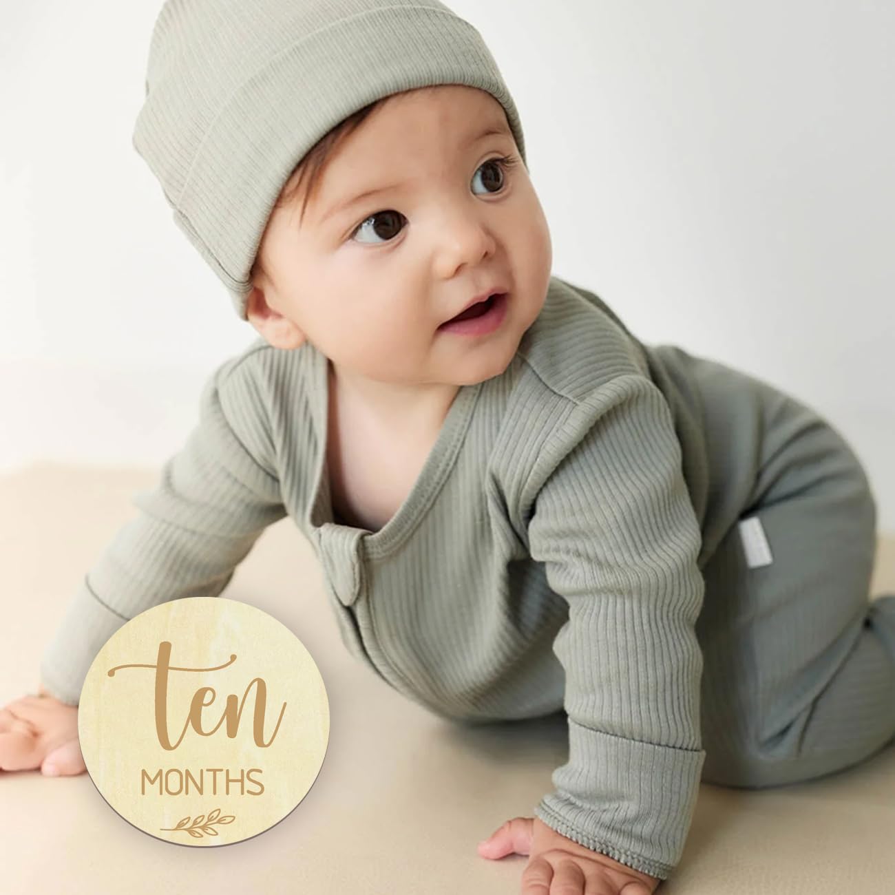 Baby Monthly Milestone Cards - My First Holiday Milestone | Baby Announcement Sign & Celebration Board | Hello World Sign | Milestone Photo Cards | Perfect Newborn Gift & Keepsake
