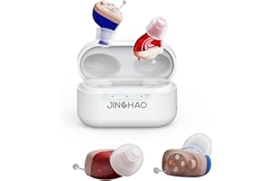 Hearing Aids - Rechargeable ITE Hearing Aids Amplifier for Seniors & Adults, Volume Control, Noise Reduction Technology, with