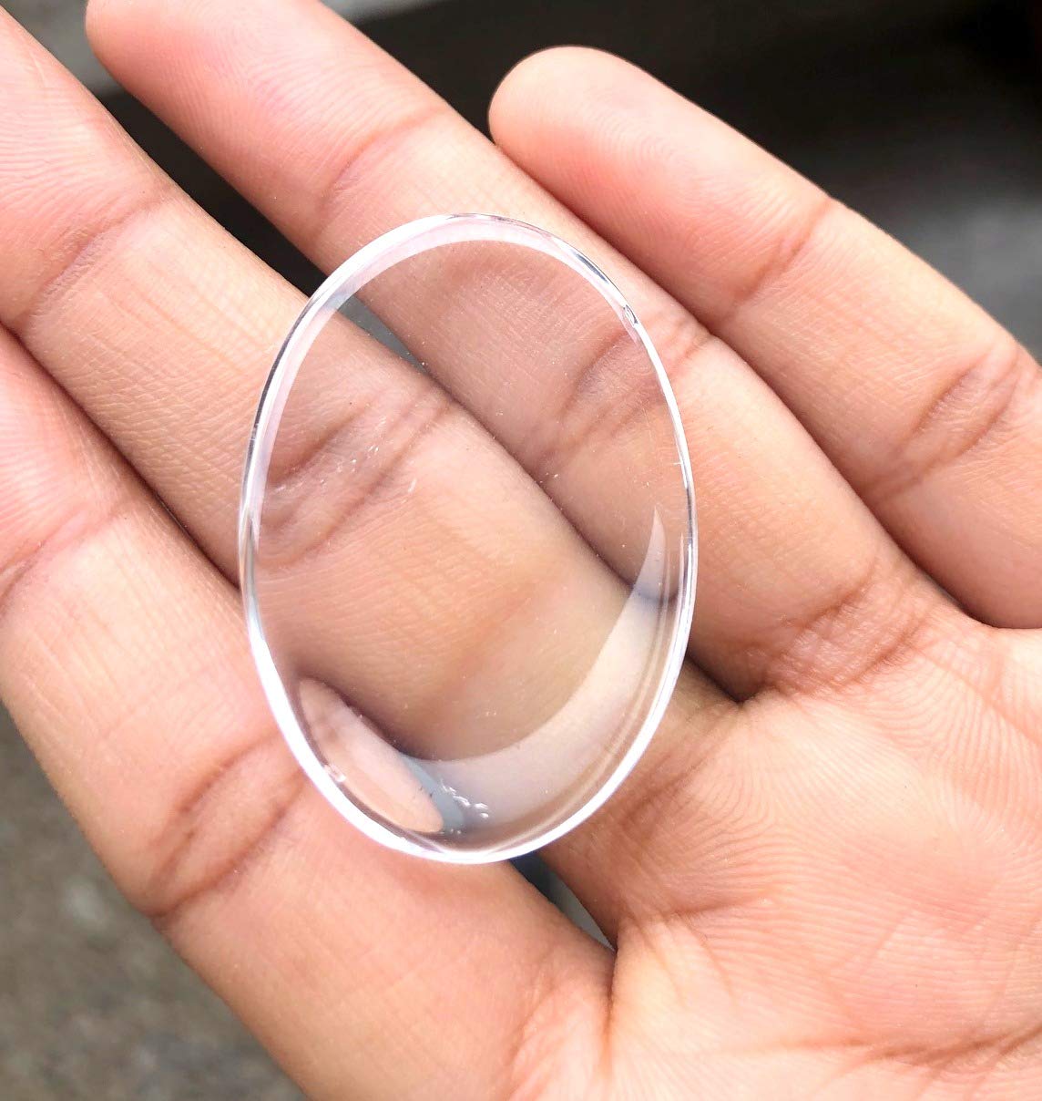 crystalmiracle A++ Clear Quartz Pocket Stone CABOCHON Crystal Healing Gift Reiki Wellness Peace Meditation Gemstone