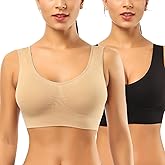 BESTENA Comfort Bra, Seamless Removable Pads Sleep Bras, Yoga Bra, Sports Bras for Women