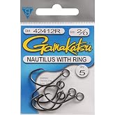 Gamakatsu Nautilus Circle Hooks with Ring (Pack of 4)