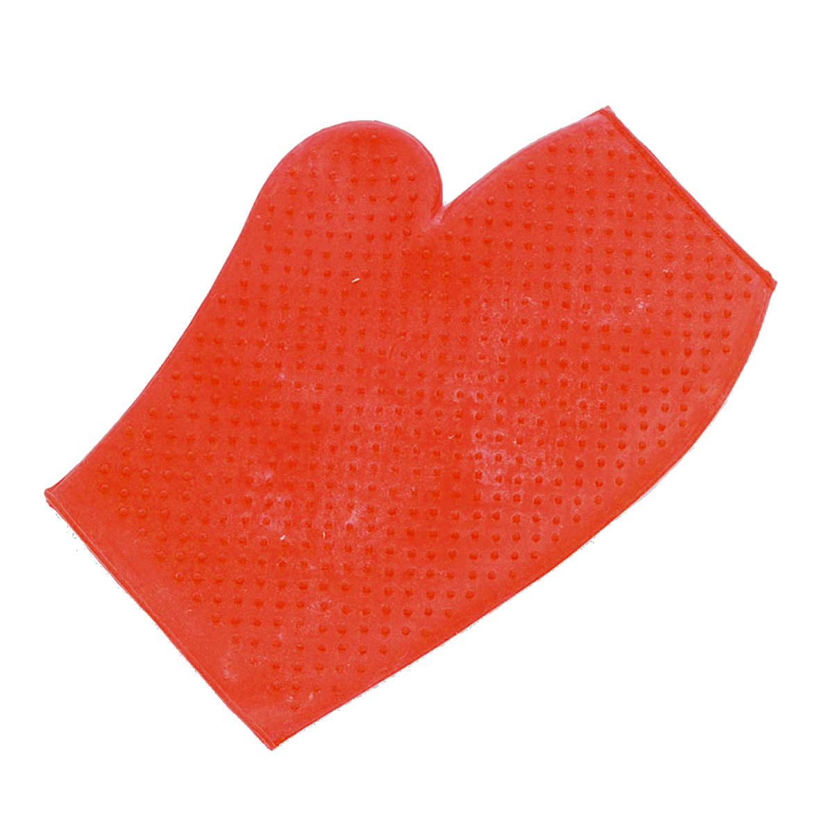 Lincoln mitt A Rubber Grooming Aid In The Form Of A Mit for Ease Of Use. - red, one size