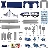 XIAPIA Deluxe 66Pcs Electric Train Set Track Toys for 3 Years Up view 8