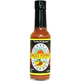 Dave's Gourmet Ghost Pepper Naga Jolokia Hot Sauce - Insanely Hot Plus Heat Level - Ghost Pepper Hot Sauce - Use on Wings, Stews, Potato Salad and More- Spicy Sauce for Chiliheads - 5oz (Pack of 1)