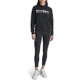 DKNY womens Ombre Logo Hoodie Sweatshirt