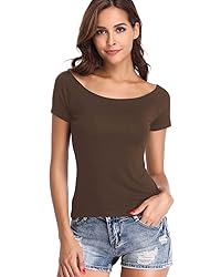 Fuinloth Women's Off Shoulder Tops, One Shoulder